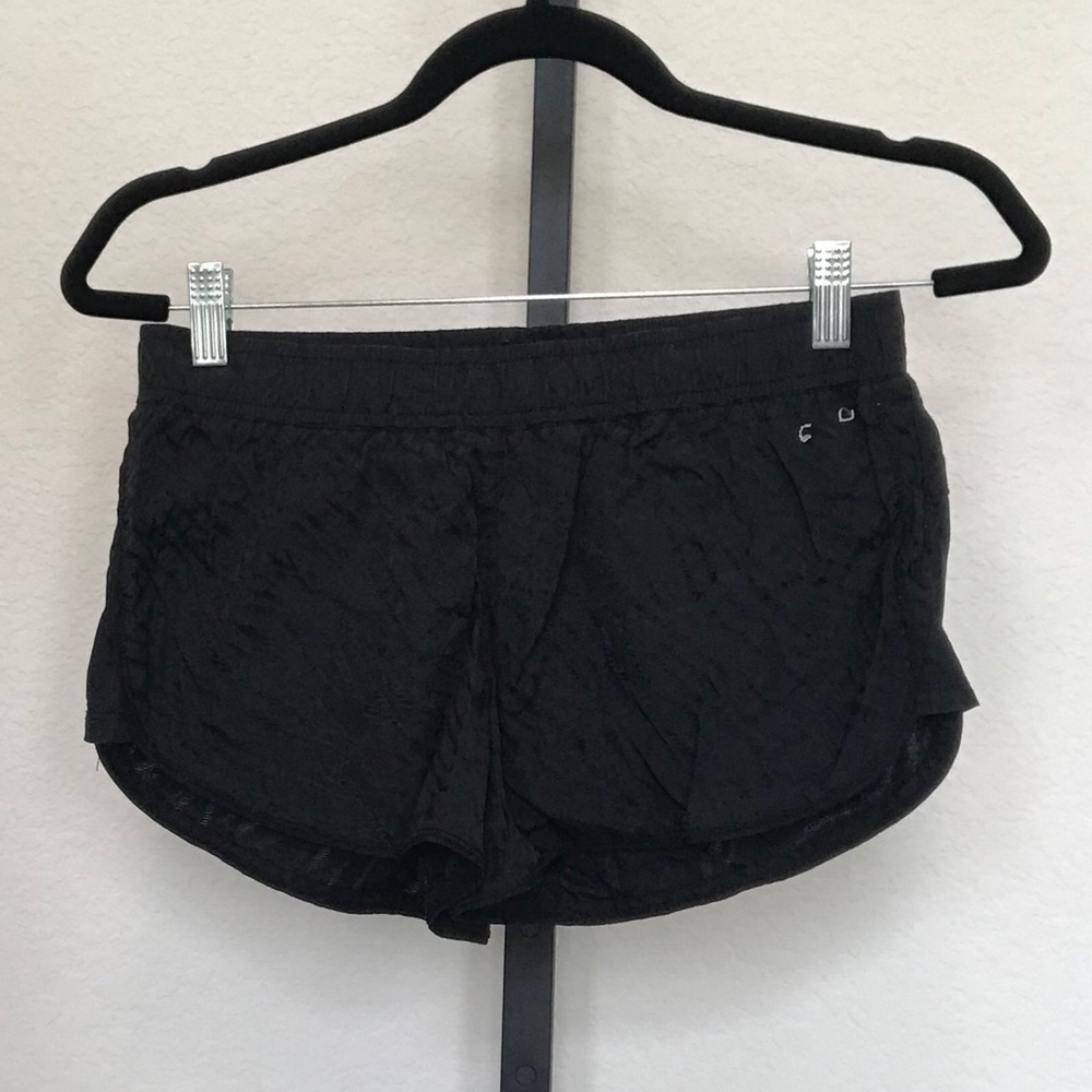 Lorna Jane Textured Black Running Shorts